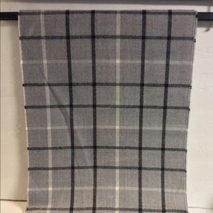 Calvin Klein Grey Winter Scarf Black White Plaid